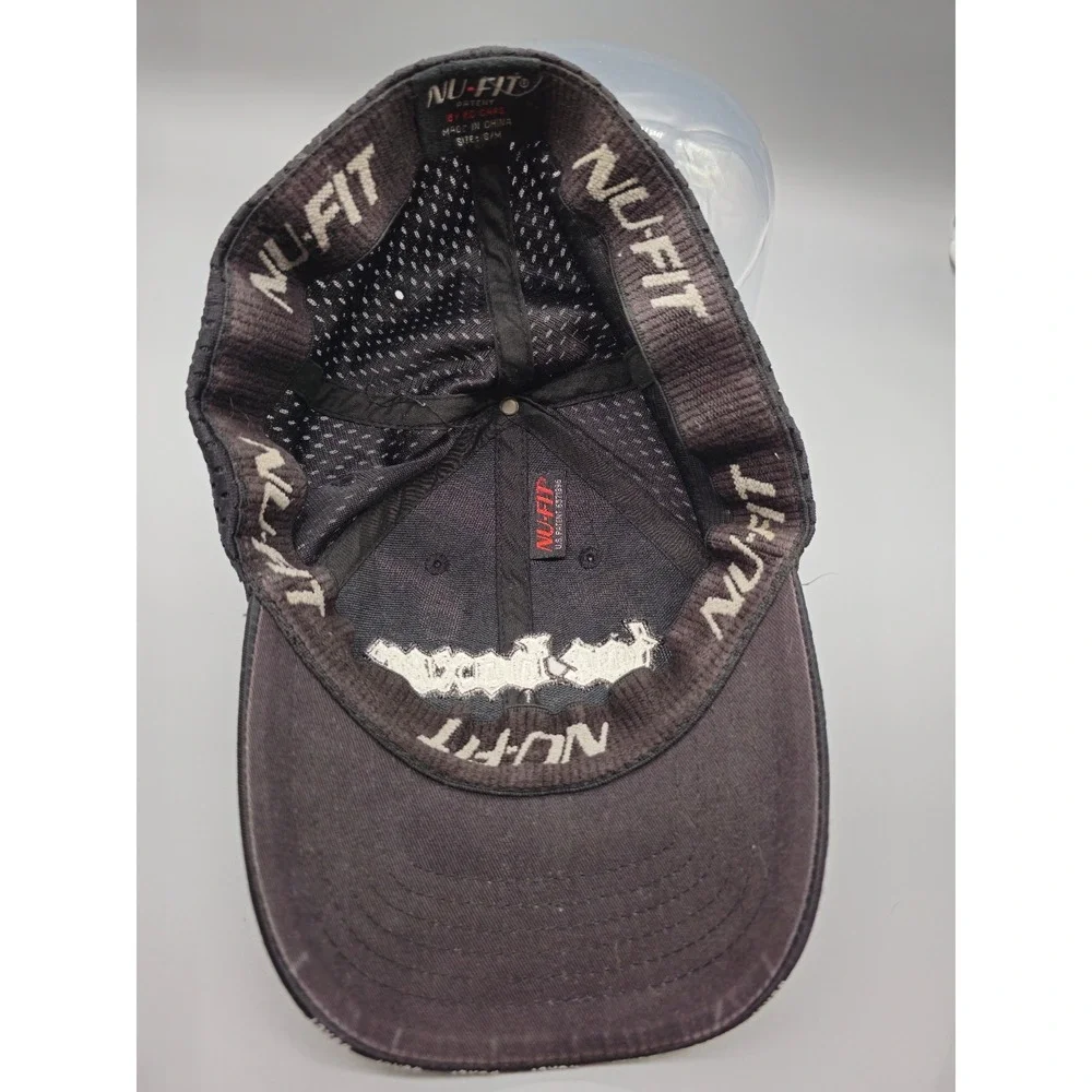 Joe Boxer Embroiedered Hat Cap Black Size S/M Nu-Fit KC‎ Caps Mesh Fitted